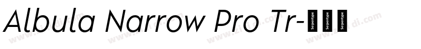Albula Narrow Pro Tr字体转换